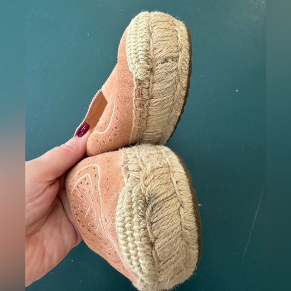 Ugg espadrille women’s shoes coral suede - Picture 2 of 7